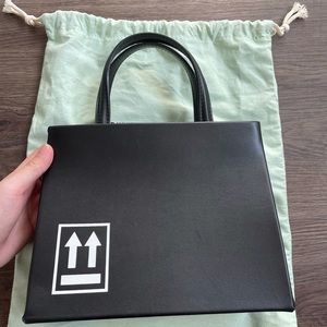 Off white leather bag